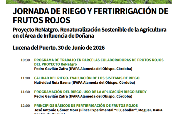 Jornada de Riego y Fertirrigación de Frutos Rojos
